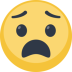 😧 Facebook / Messenger «Anguished Face» Emoji - Version du site Facebook