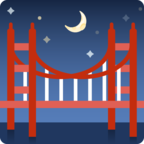 🌉 Смайлик Facebook / Messenger «Bridge at Night»