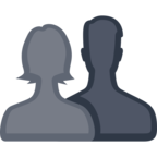 👥 Facebook / Messenger «Busts in Silhouette» Emoji - Facebook Website version