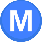 Ⓜ «Circled M» Emoji para Facebook / Messenger - Versión del sitio web de Facebook