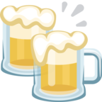 🍻 «Clinking Beer Mugs» Emoji para Facebook / Messenger