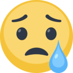 😢 «Crying Face» Emoji para Facebook / Messenger