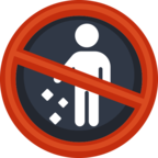 🚯 «No Littering» Emoji para Facebook / Messenger