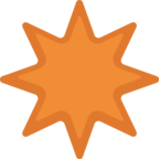 ✴ «Eight-Pointed Star» Emoji para Facebook / Messenger - Versión del sitio web de Facebook