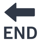 🔚 Facebook / Messenger «End Arrow» Emoji - Version du site Facebook