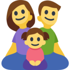 👨‍👩‍👧 «Family: Man, Woman, Girl» Emoji para Facebook / Messenger