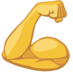 💪 «Flexed Biceps» Emoji para Facebook / Messenger