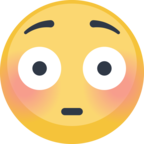 😳 Facebook / Messenger «Flushed Face» Emoji - Facebook Website version