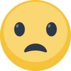😦 Facebook / Messenger «Frowning Face With Open Mouth» Emoji - Version du site Facebook