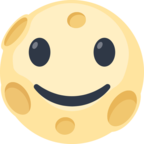 🌝 Facebook / Messenger «Full Moon With Face» Emoji - Version du site Facebook