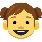 👧 «Girl» Emoji para Facebook / Messenger