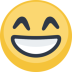 😁 Facebook / Messenger «Grinning Face With Smiling Eyes» Emoji - Facebook Website version