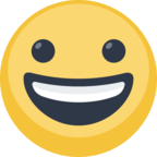😀 «Grinning Face» Emoji para Facebook / Messenger