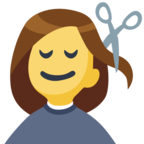 💇 «Person Getting Haircut» Emoji para Facebook / Messenger - Versión del sitio web de Facebook