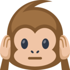 🙉 Смайлик Facebook / Messenger «Hear-No-Evil Monkey»