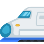 🚅 Смайлик Facebook / Messenger «High-Speed Train With Bullet Nose»