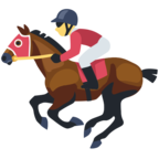 🏇 Смайлик Facebook / Messenger «Horse Racing»