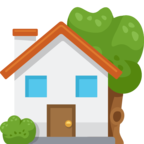 🏡 «House With Garden» Emoji para Facebook / Messenger