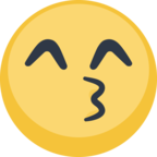 😙 Facebook / Messenger «Kissing Face With Smiling Eyes» Emoji - Version du site Facebook