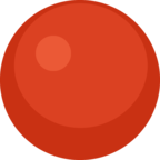 🔴 Смайлик Facebook / Messenger «Red Circle»
