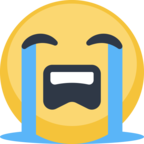 😭 «Loudly Crying Face» Emoji para Facebook / Messenger