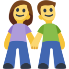 👫 «Man and Woman Holding Hands» Emoji para Facebook / Messenger