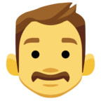 👨 «Man» Emoji para Facebook / Messenger - Versión del sitio web de Facebook