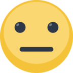 😐 Facebook / Messenger «Neutral Face» Emoji - Version du site Facebook
