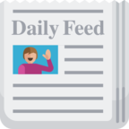 📰 «Newspaper» Emoji para Facebook / Messenger - Versión del sitio web de Facebook
