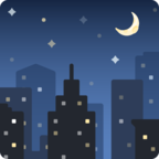 🌃 «Night With Stars» Emoji para Facebook / Messenger