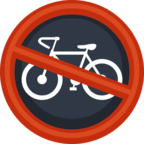 🚳 Смайлик Facebook / Messenger «No Bicycles»