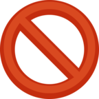 🚫 «Prohibited» Emoji para Facebook / Messenger