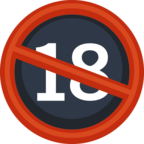🔞 Facebook / Messenger «No One Under Eighteen» Emoji - Version du site Facebook