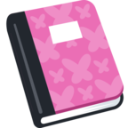 📔 Смайлик Facebook / Messenger «Notebook With Decorative Cover»