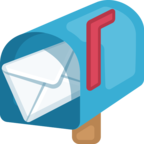 📬 Смайлик Facebook / Messenger «Open Mailbox With Raised Flag»