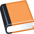 📙 Смайлик Facebook / Messenger «Orange Book»