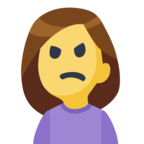 🙍 Facebook / Messenger «Person Frowning» Emoji - Version du site Facebook