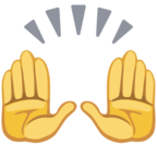🙌 «Raising Hands» Emoji para Facebook / Messenger