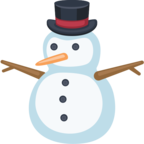 ⛄ Смайлик Facebook / Messenger «Snowman Without Snow»