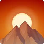 🌄 «Sunrise Over Mountains» Emoji para Facebook / Messenger