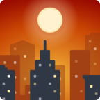 🌇 Facebook / Messenger «Sunset» Emoji - Facebook Website Version