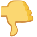 👎 «Thumbs Down» Emoji para Facebook / Messenger - Versión del sitio web de Facebook