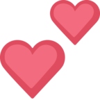 💕 «Two Hearts» Emoji para Facebook / Messenger