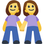 👭 Facebook / Messenger «Two Women Holding Hands» Emoji - Version du site Facebook