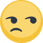 😒 «Unamused Face» Emoji para Facebook / Messenger