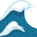 🌊 Смайлик Facebook / Messenger «Water Wave»