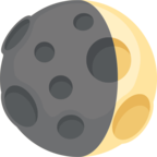 🌒 «Waxing Crescent Moon» Emoji para Facebook / Messenger - Versión del sitio web de Facebook
