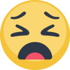 😩 «Weary Face» Emoji para Facebook / Messenger