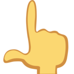 👆 «Backhand Index Pointing Up» Emoji para Facebook / Messenger - Versión del sitio web de Facebook