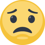 😟 «Worried Face» Emoji para Facebook / Messenger